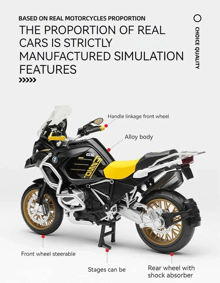 R1250 GS 1:12 Alloy Die‑cast Motorcycle Model-RED