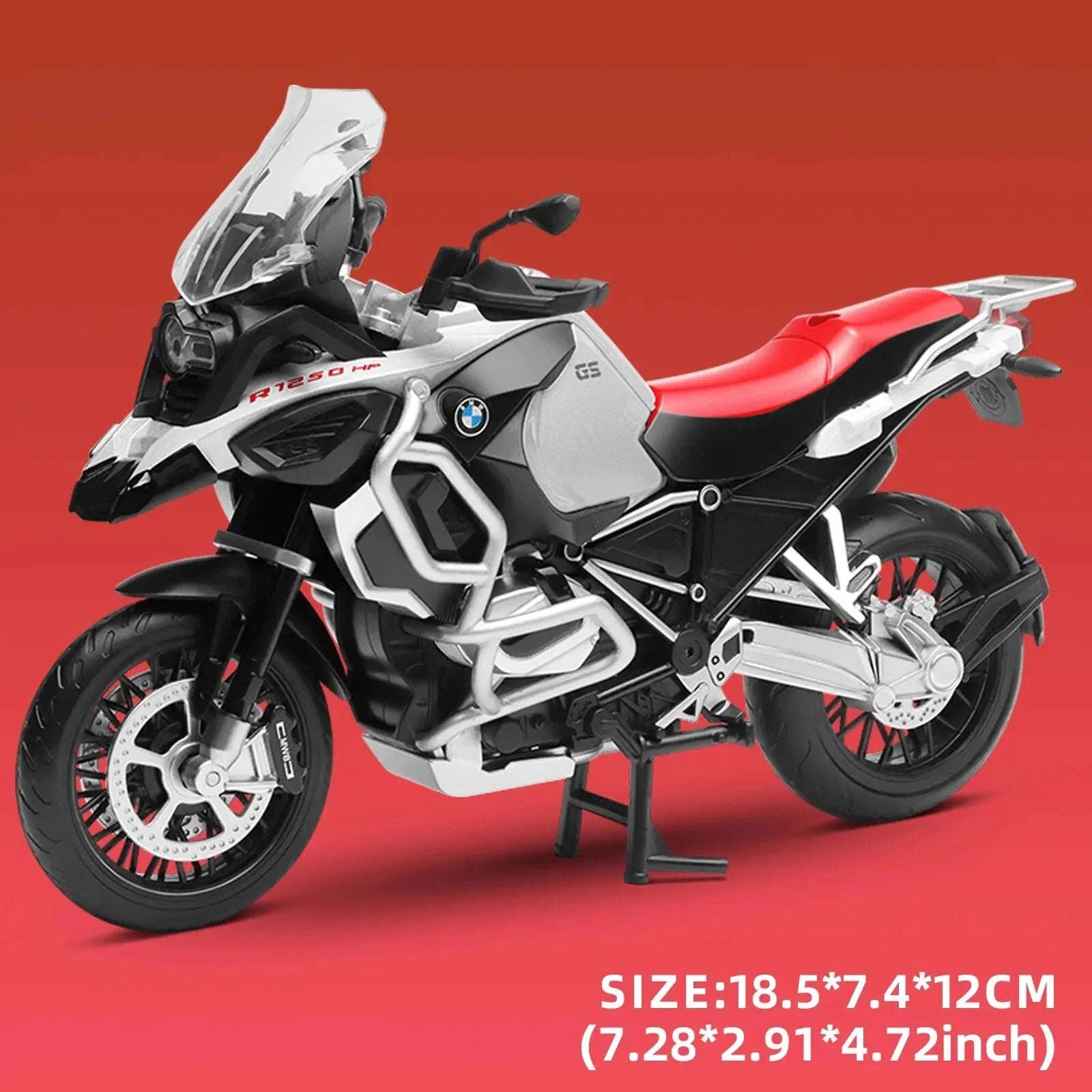 R1250 GS 1:12 Alloy Die‑cast Motorcycle Model-RED