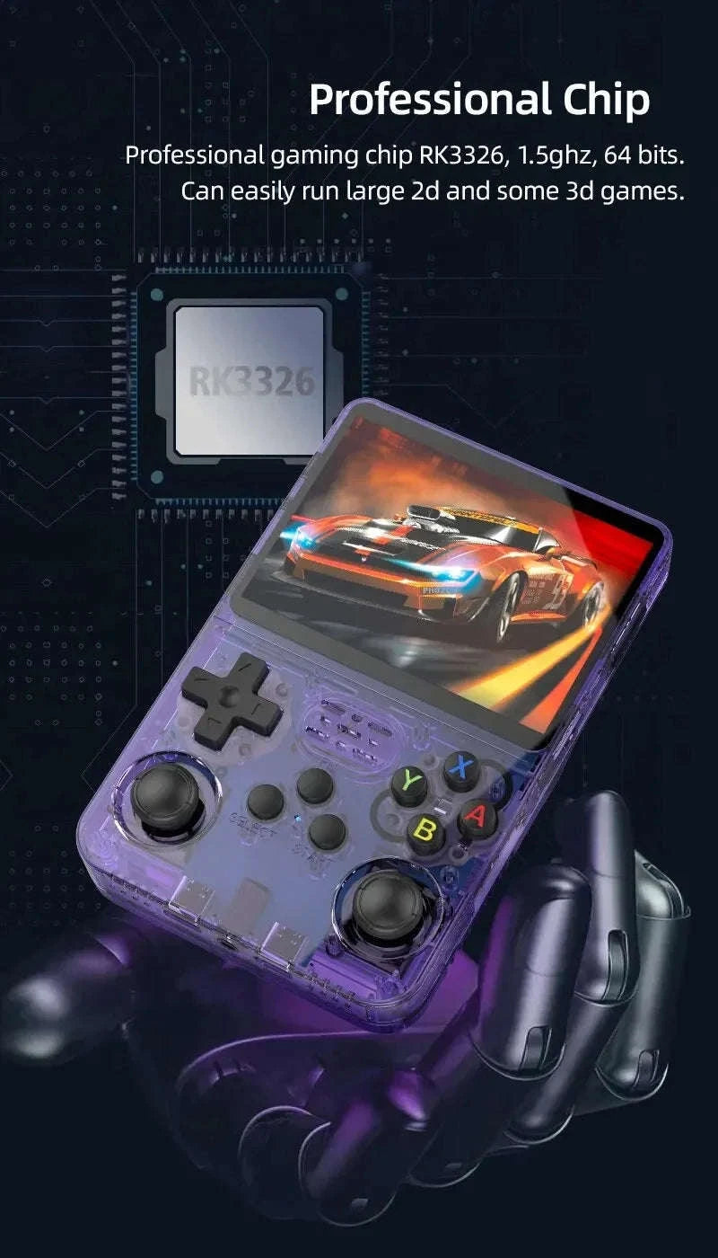 R36S Retro Handheld Console-64GB white