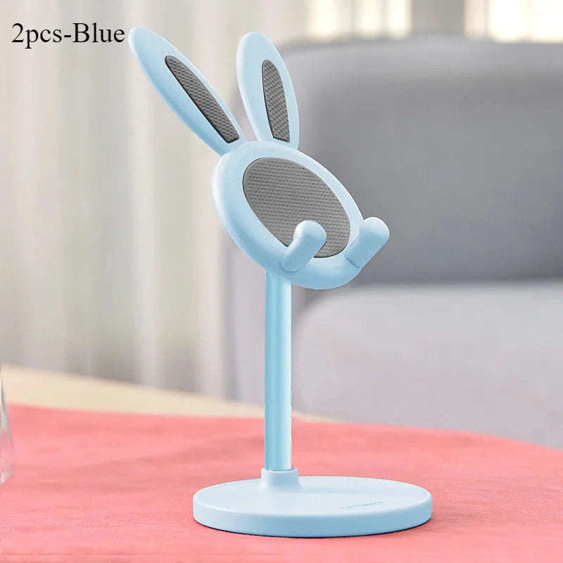 Rabbit Desktop Phone Stand-1pc-Pink