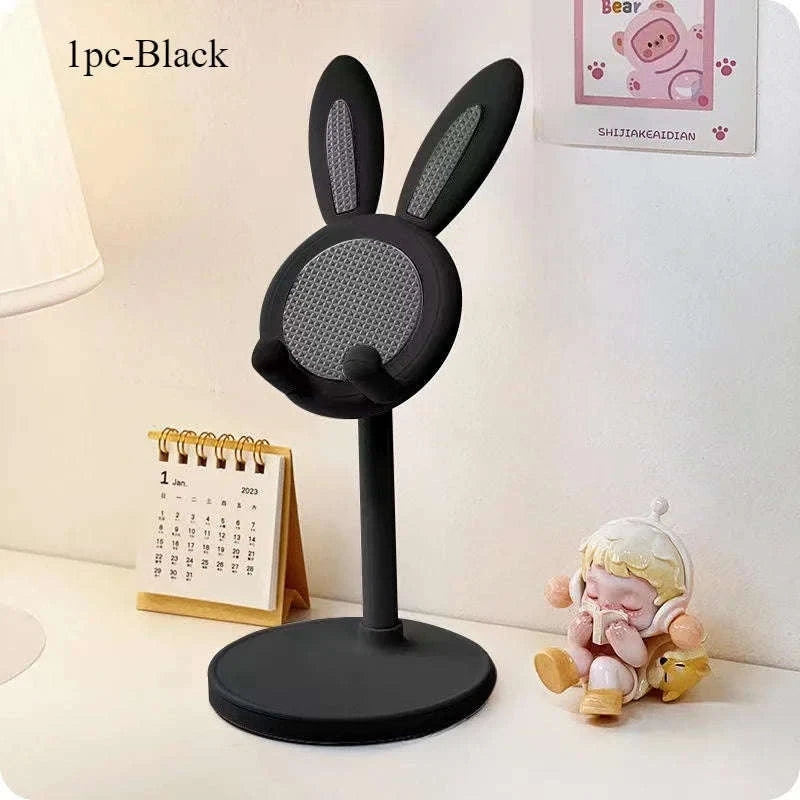 Rabbit Desktop Phone Stand-1pc-Pink