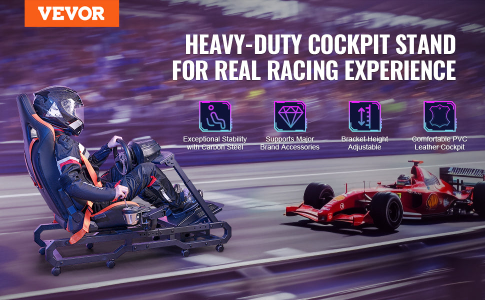 Nastavitelný stojan pro závodní volant pro Logitech a Thrustmaster