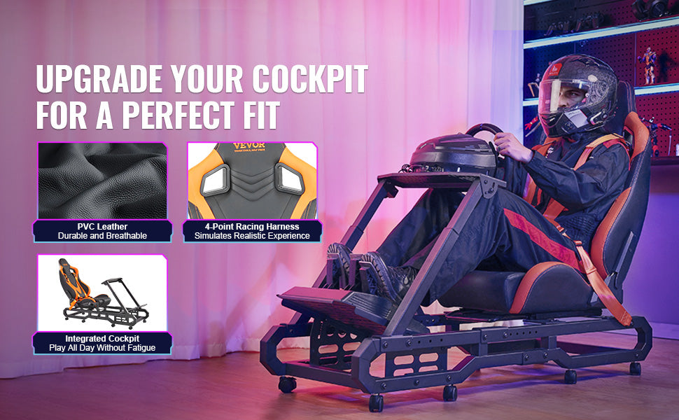Nastavitelný stojan pro závodní volant pro Logitech a Thrustmaster