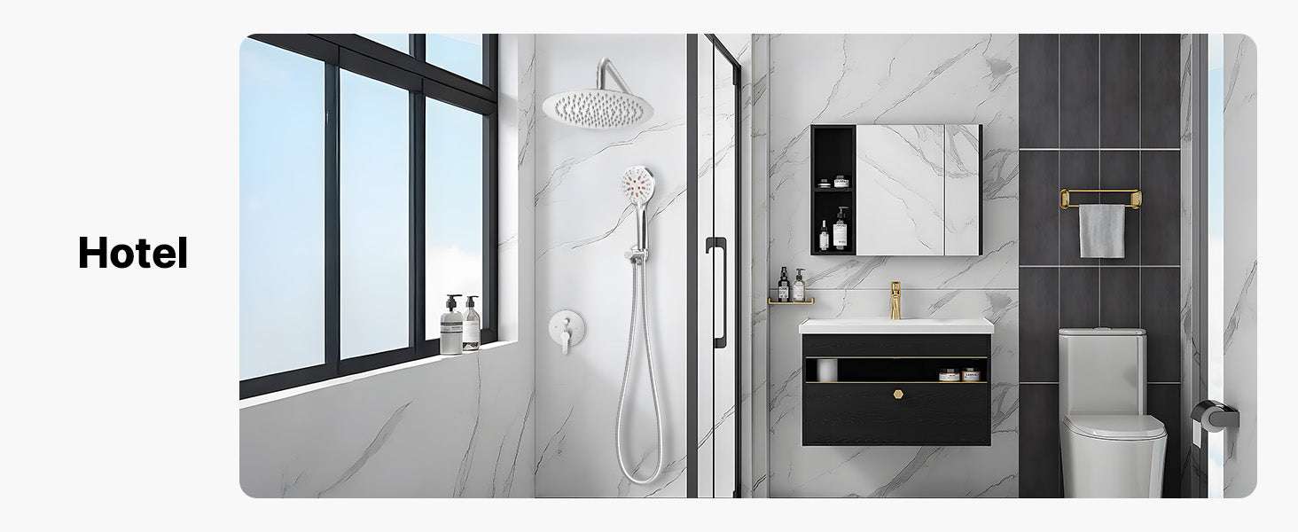 Rainfall Shower System with 10-Inch Head & Handheld Spray Set-Brushed Nickel10Inch / United States