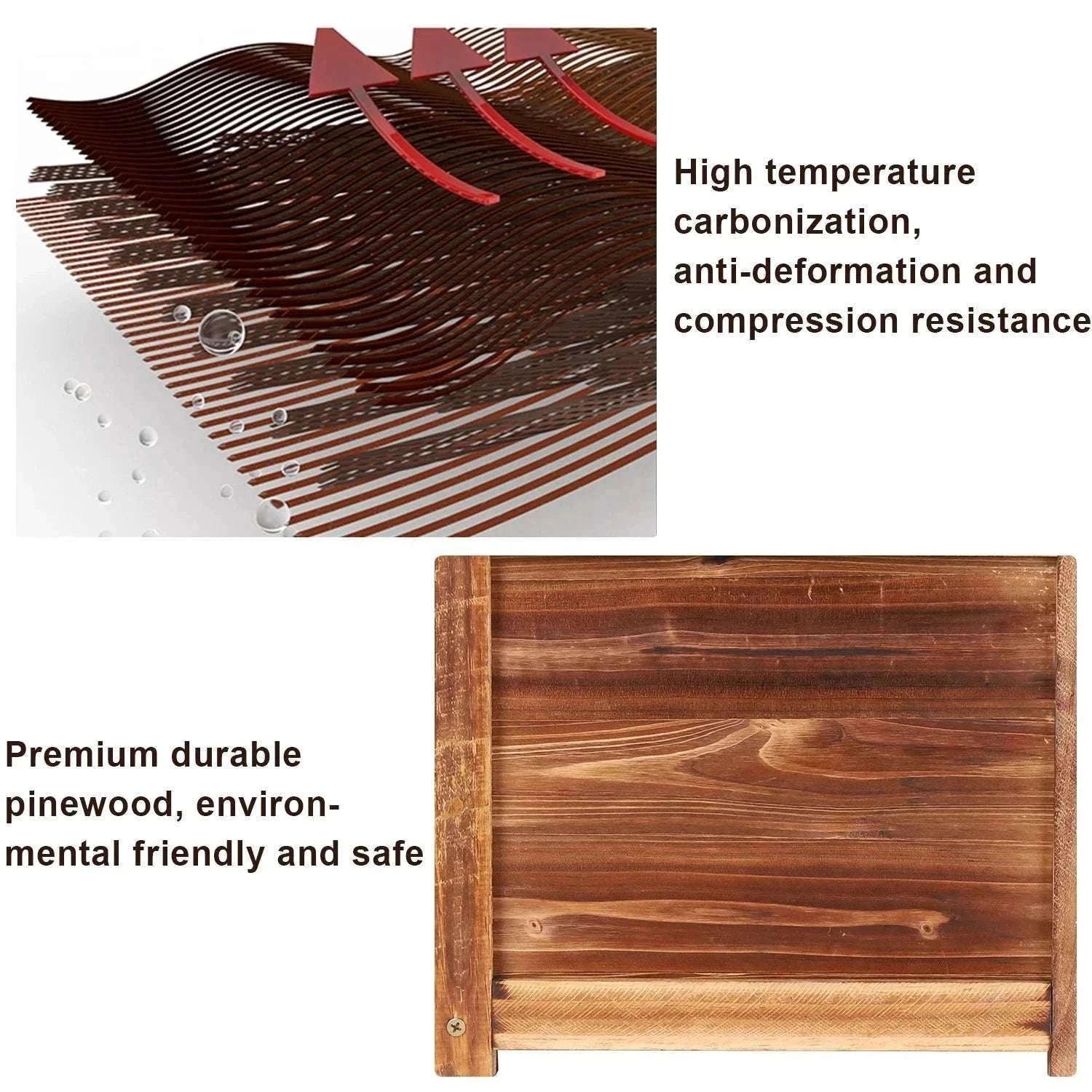 Raised Wooden Garden Bed Planter for Vegetables, Herbs & Flowers-Dark Brown L / Australia