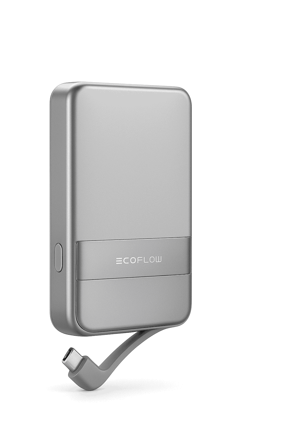 Rapid Wireless Power Bank 5000mAh with Stand and Built-in USB-C Cables-Rapid 5000 Sliver / United States / US