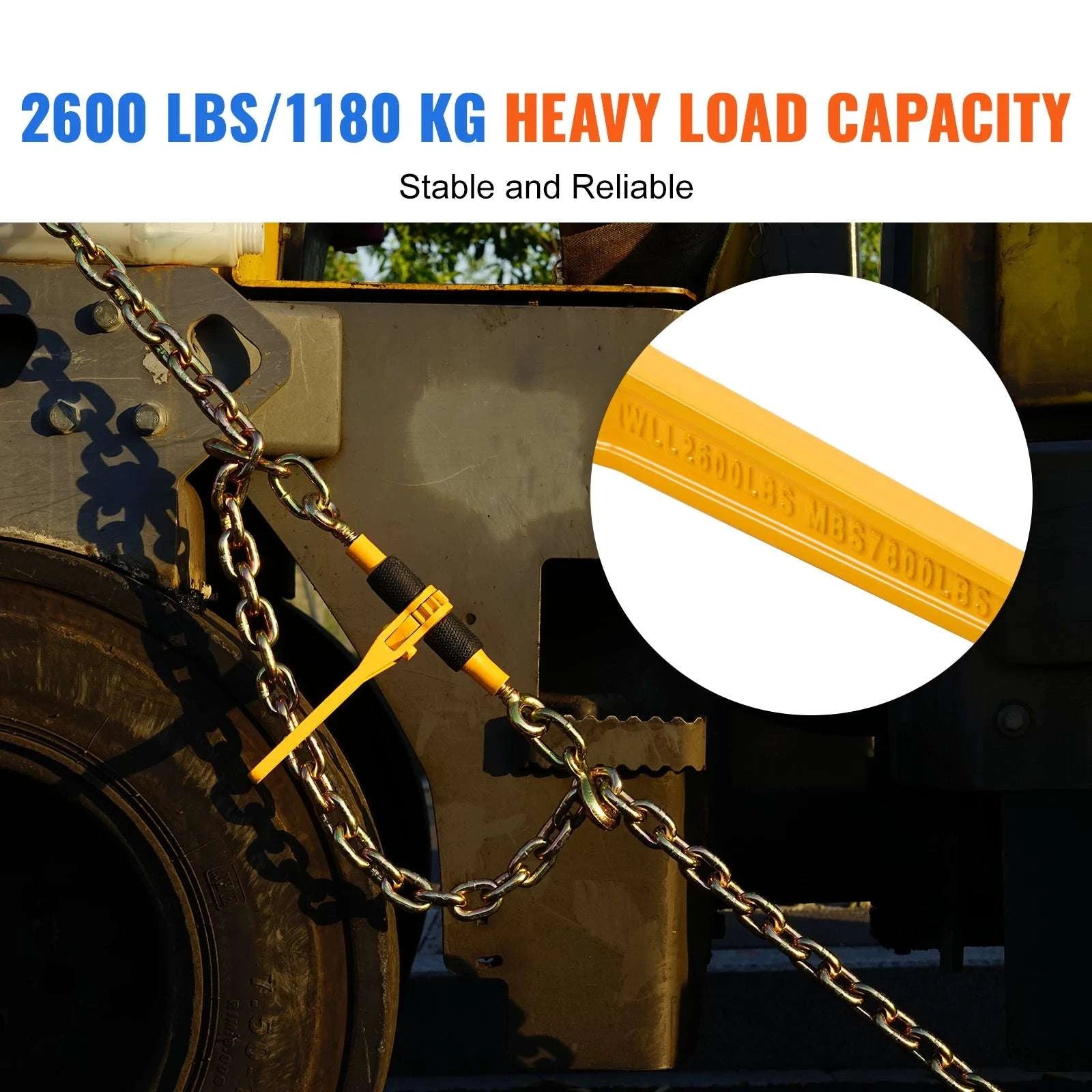 Ratchet Chain Load Binder 1/4"–5/16" Heavy Duty Tie-Down-4pcs / United States