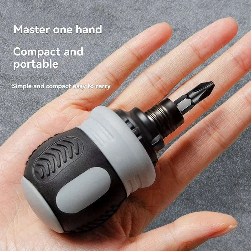 Ratchet Screwdriver Set – Compact Dual‑Purpose Tool-black