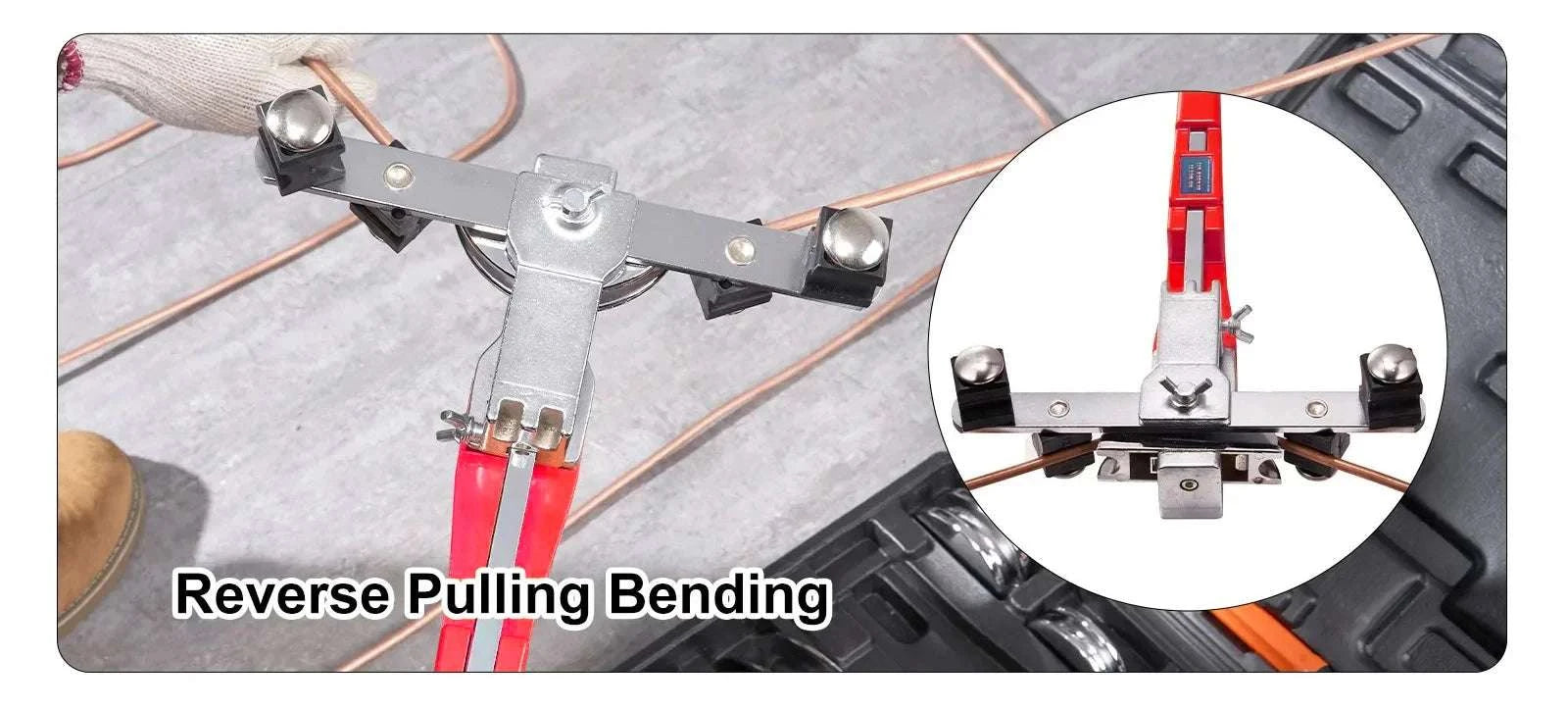 Ratcheting Pipe Tube Bender Kit 1/4"–7/8" with 7 Dies-United States / Tube Bender