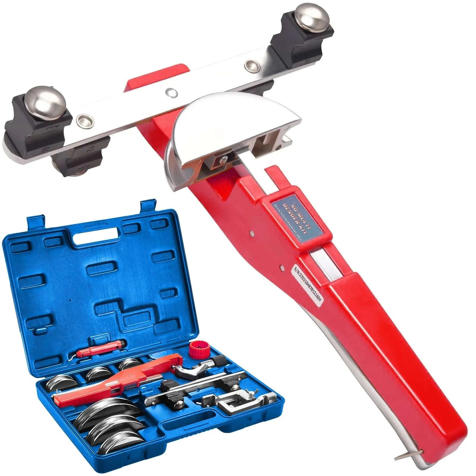 Ratcheting Pipe Tube Bender Kit 1/4"–7/8" with 7 Dies-United States / Tube Bender