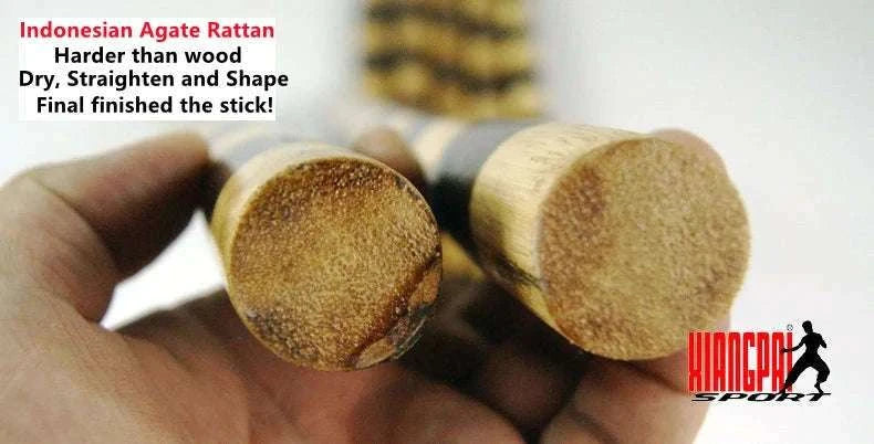 Rattan Martial Arts Training Stick for Practice and Self‑Defense-60cm 2.4cm Dia Stick
