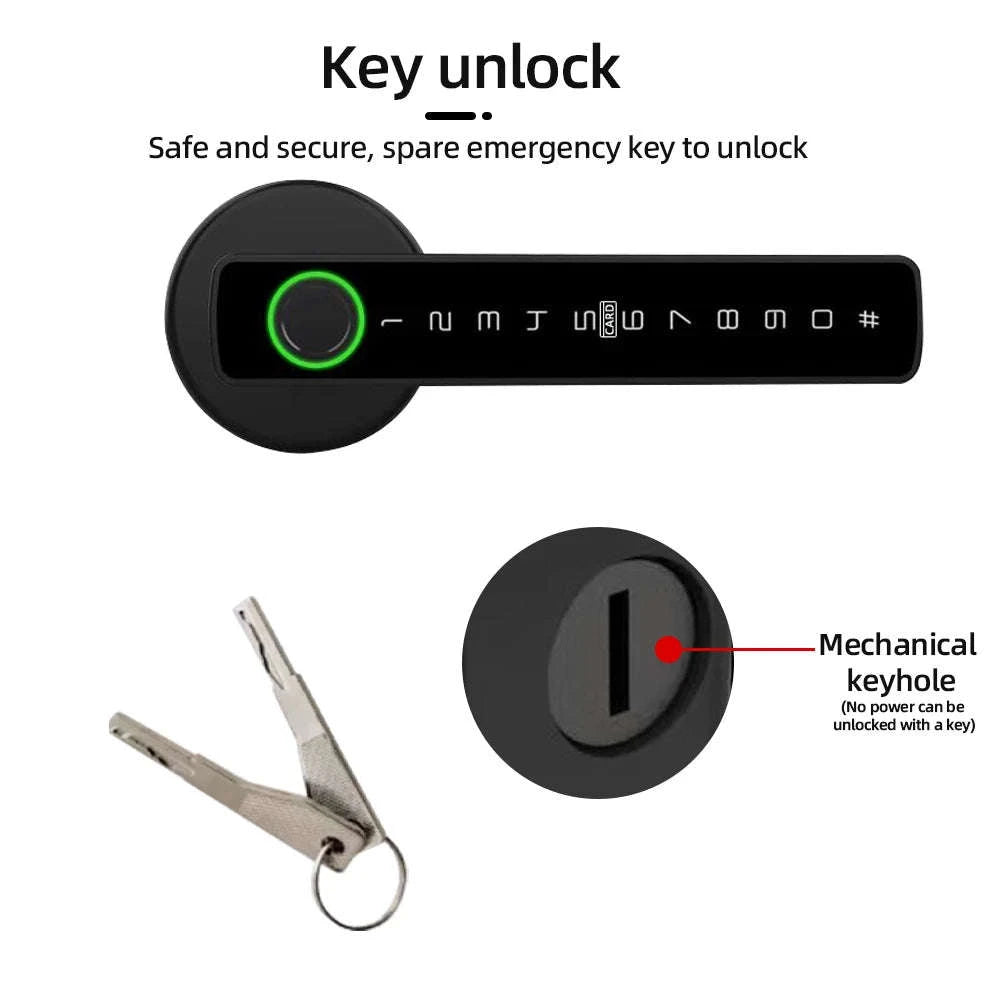 RAYKUBE M5 Tuya BLE Smart Fingerprint Door Lock-M5-S and Gateway