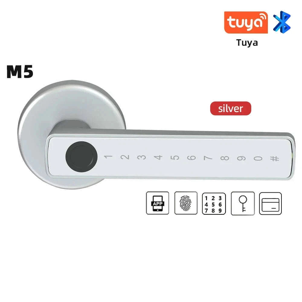 RAYKUBE M5 Tuya BLE Smart Fingerprint Door Lock-M5-S and Gateway