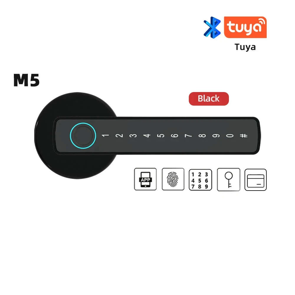 RAYKUBE M5 Tuya BLE Smart Fingerprint Door Lock-M5-S and Gateway
