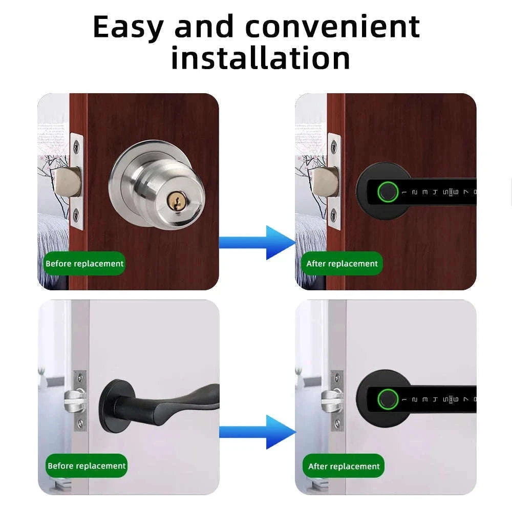 RAYKUBE M5 Tuya BLE Smart Fingerprint Door Lock-M5-S and Gateway