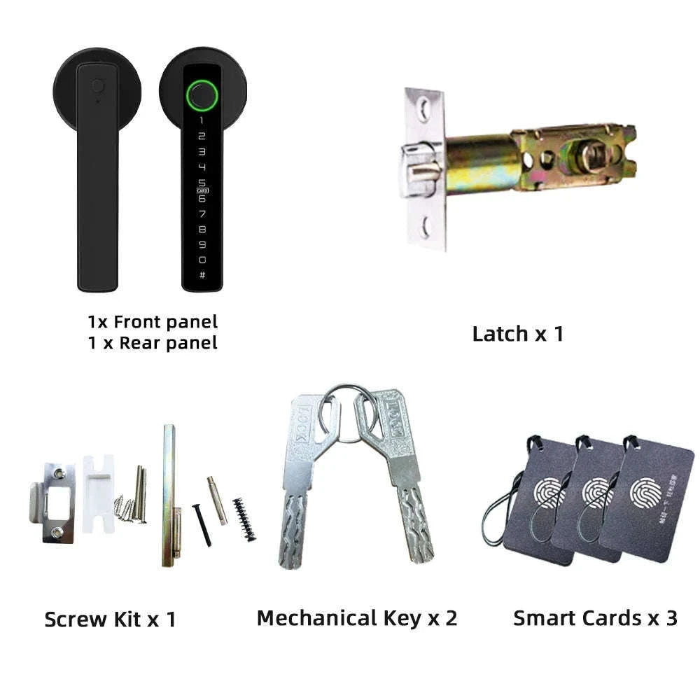 RAYKUBE M5 Tuya BLE Smart Fingerprint Door Lock-M5-S and Gateway
