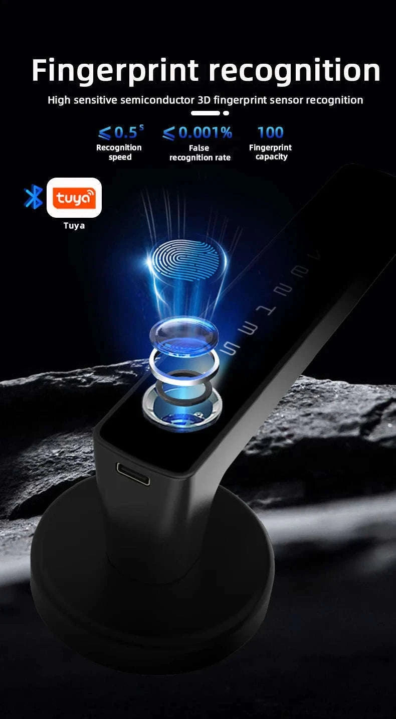 RAYKUBE M5 Tuya BLE Smart Fingerprint Door Lock-M5-S and Gateway