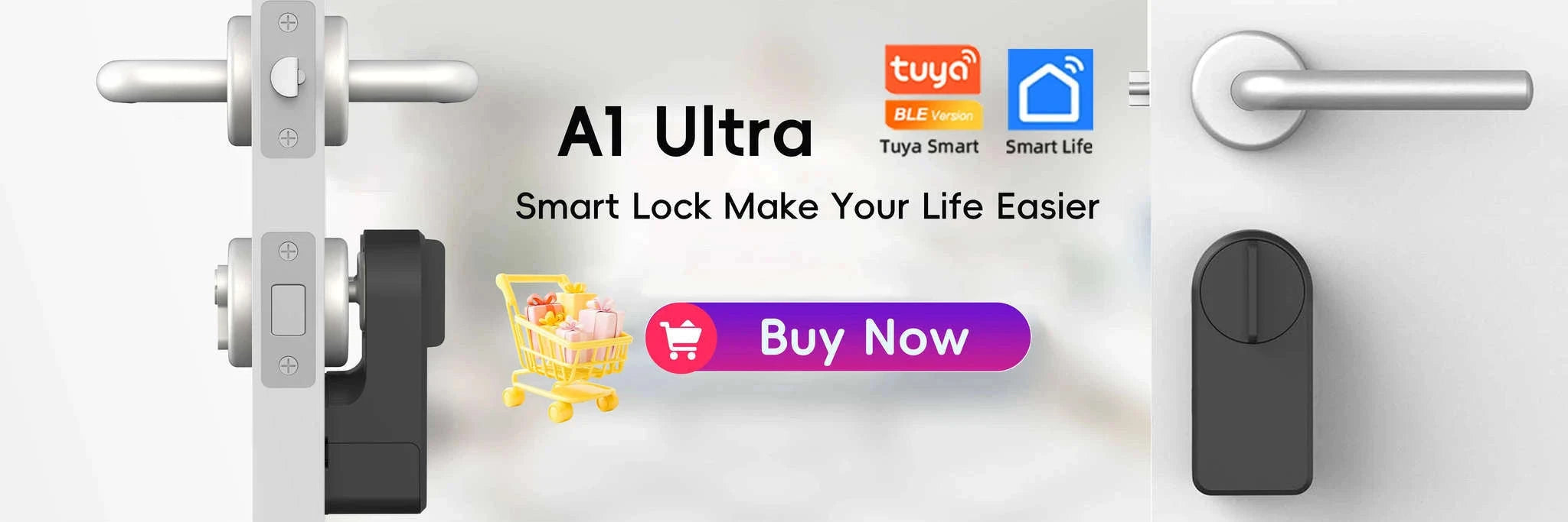 RAYKUBE M5 Tuya BLE Smart Fingerprint Door Lock-M5-S and Gateway
