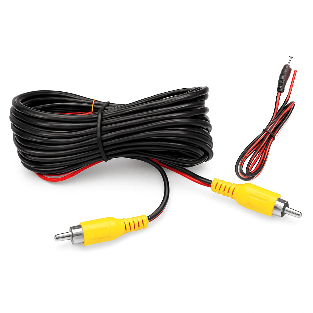 RCA Video Cable for Car Rear Camera 6–20M Shielded Wire-Camera AV Cable / 10 Meters