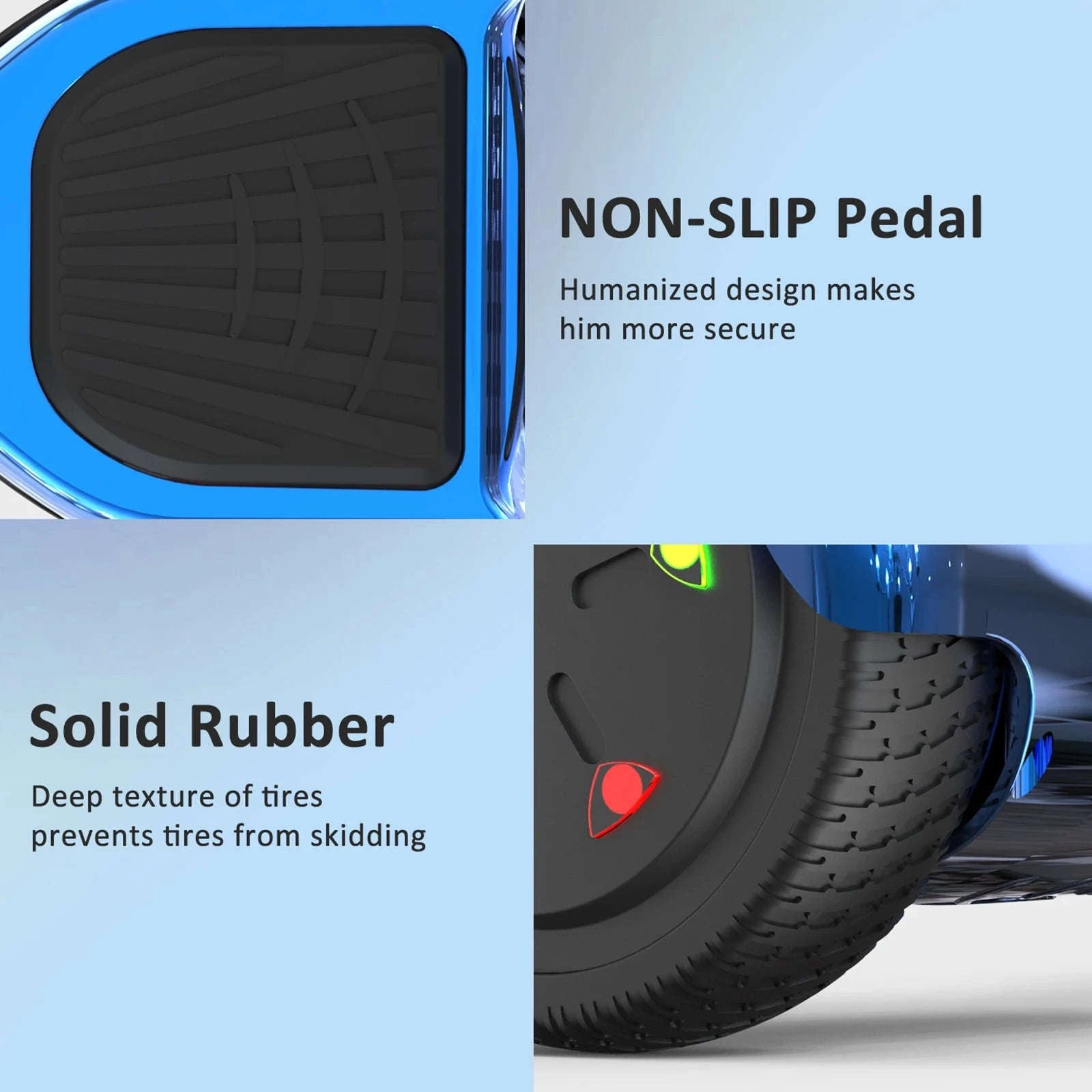 RCB Hoverboard with Bluetooth Speaker and LED Lights-Hip Hop / france