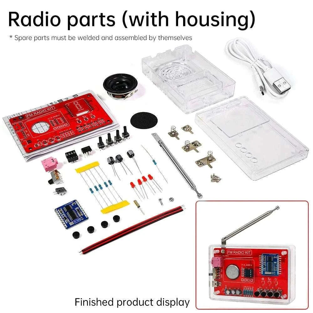 RDA5807 FM Radio DIY Soldering Kit for Hands-On Learning-