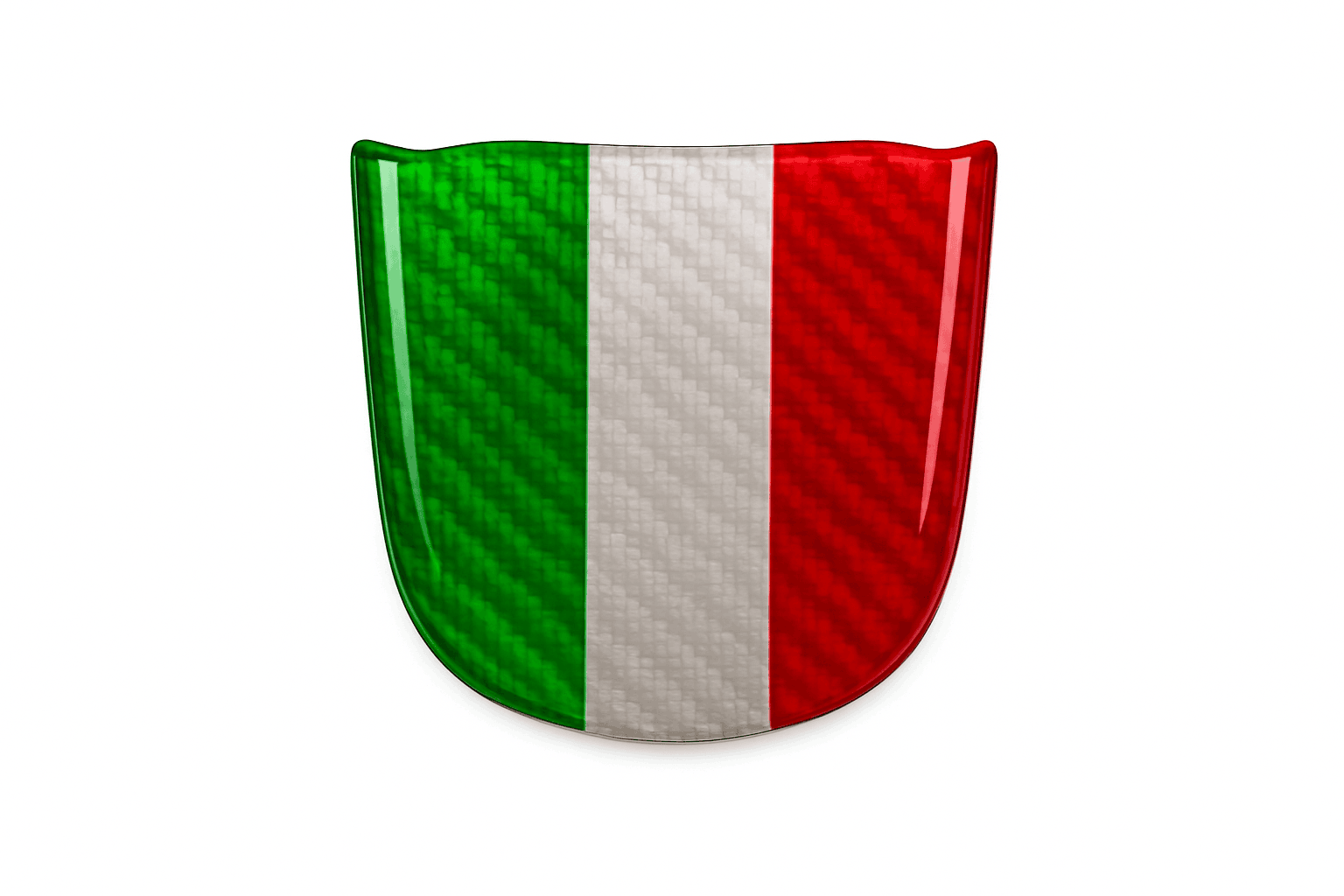 Real Hard Carbon Fiber Bottom Trim for Fiat 500 Abarth 595 2020-2023-Bottom Tricolor / Germany
