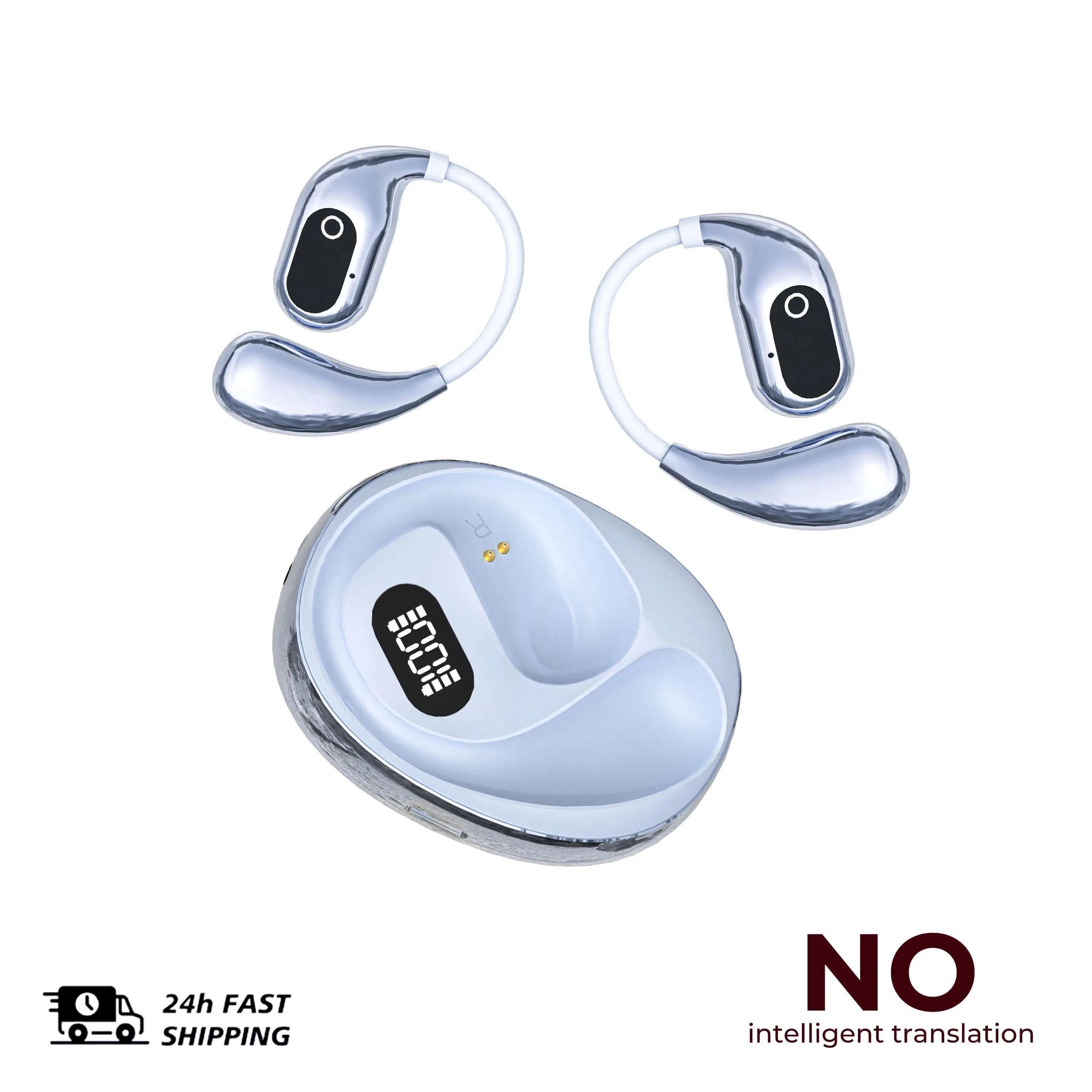 Real-Time Translator Earbuds with 144 Languages Bluetooth Headphones-Ai-Black and Blue