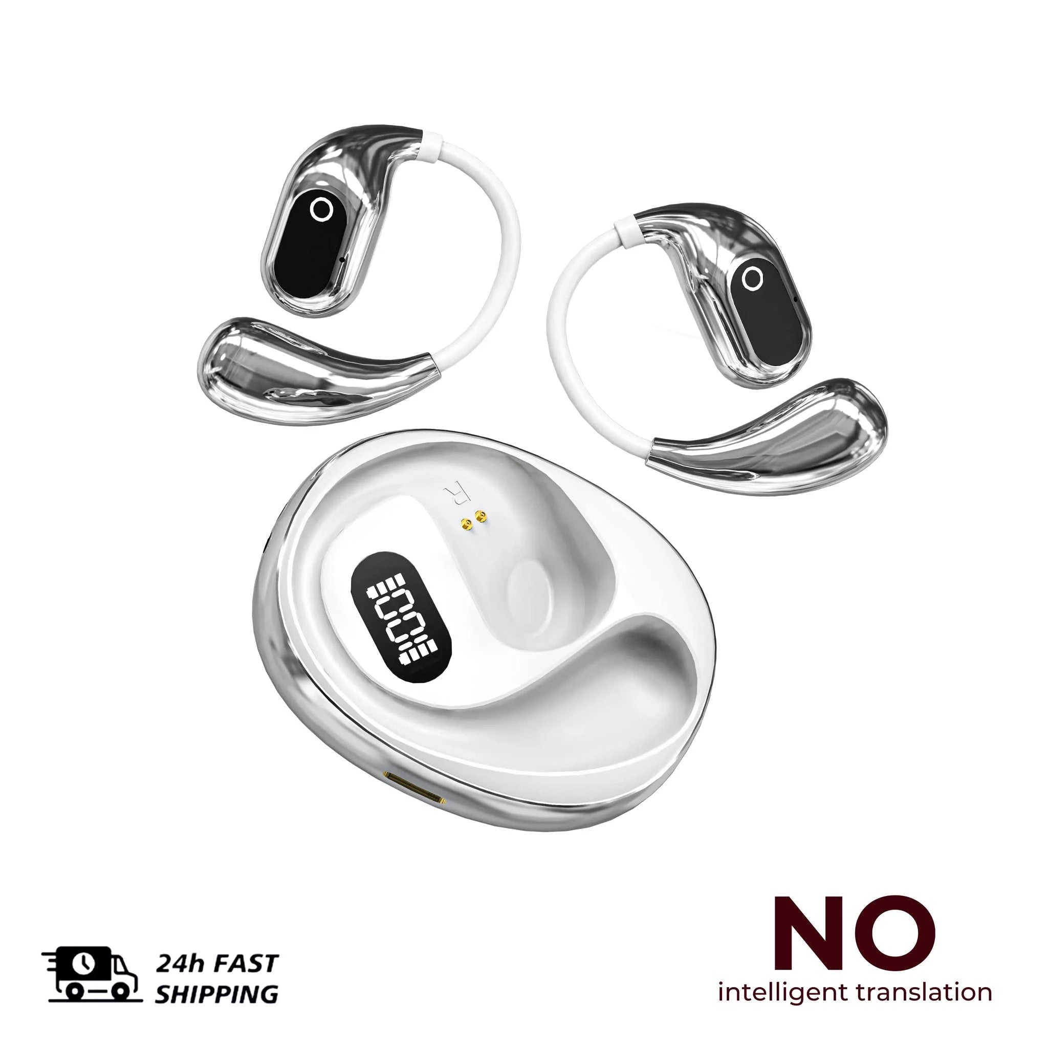 Real-Time Translator Earbuds with 144 Languages Bluetooth Headphones-Ai-Black and Blue