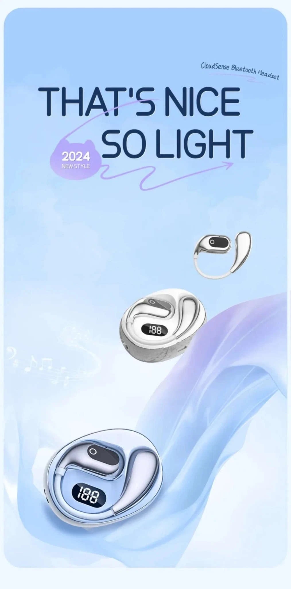 Real-Time Translator Earbuds with 144 Languages Bluetooth Headphones-Ai-Black and Blue