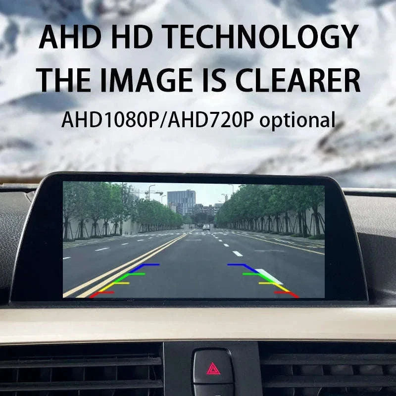 Rear View Camera 1080P Full HD 170° Wide Angle Night Vision Reversing Camera-Black-CVBS-AHD720P / China Mainland
