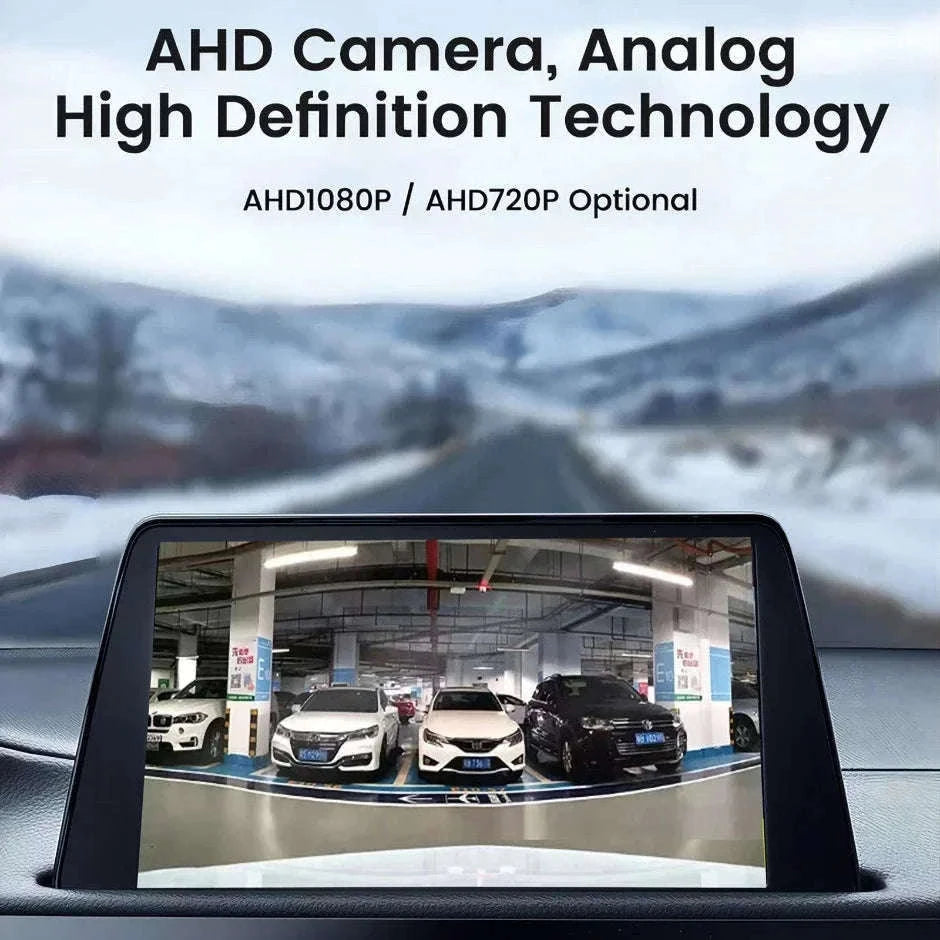 Rear View Camera 1080P Full HD 170° Wide Angle Night Vision Reversing Camera-Black-CVBS-AHD720P / China Mainland