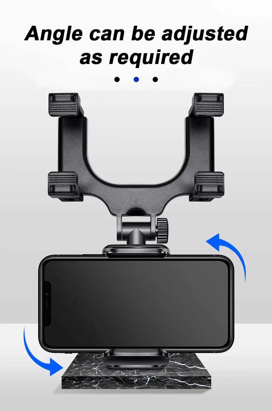 Rearview Mirror Phone Holder-black