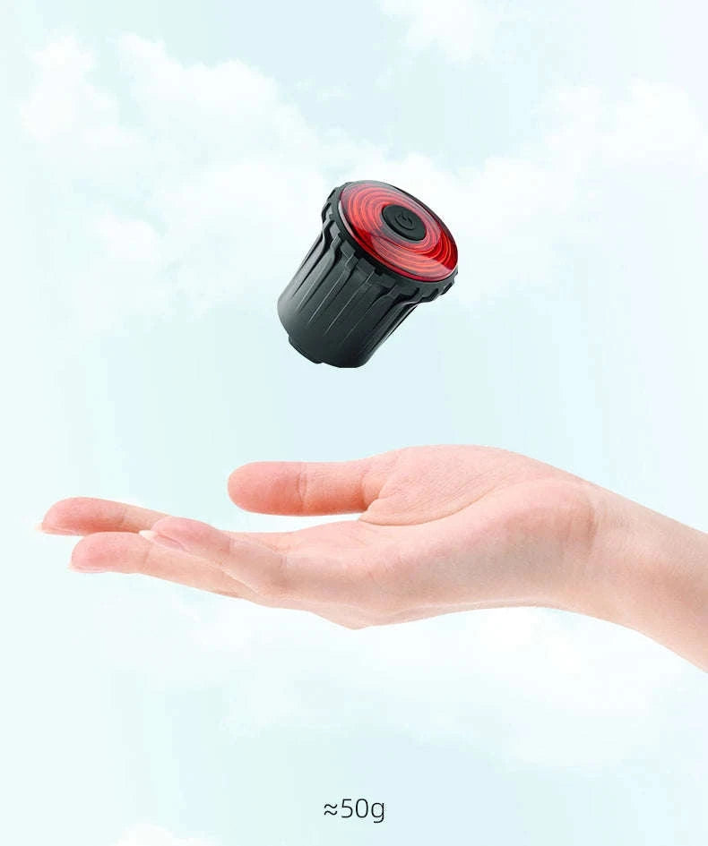 Rechargeable Bike Tail Light with Brake Sensing & 7 Modes-WR05