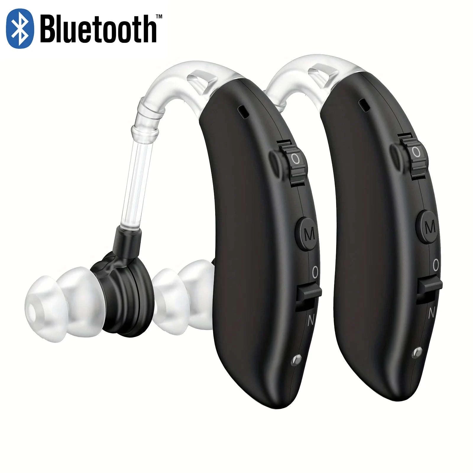 Rechargeable Digital Hearing Aid with Adjustable Tone for Clearer Hearing-BLUE 1 PCS