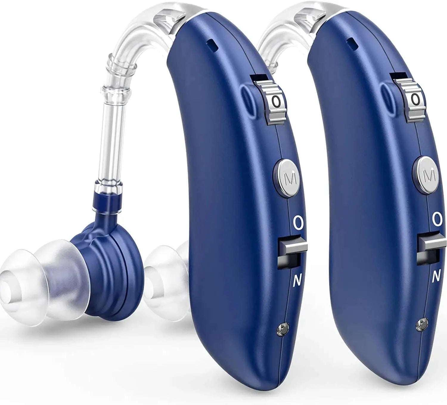 Rechargeable Digital Hearing Aid with Adjustable Tone for Clearer Hearing-BLUE 1 PCS