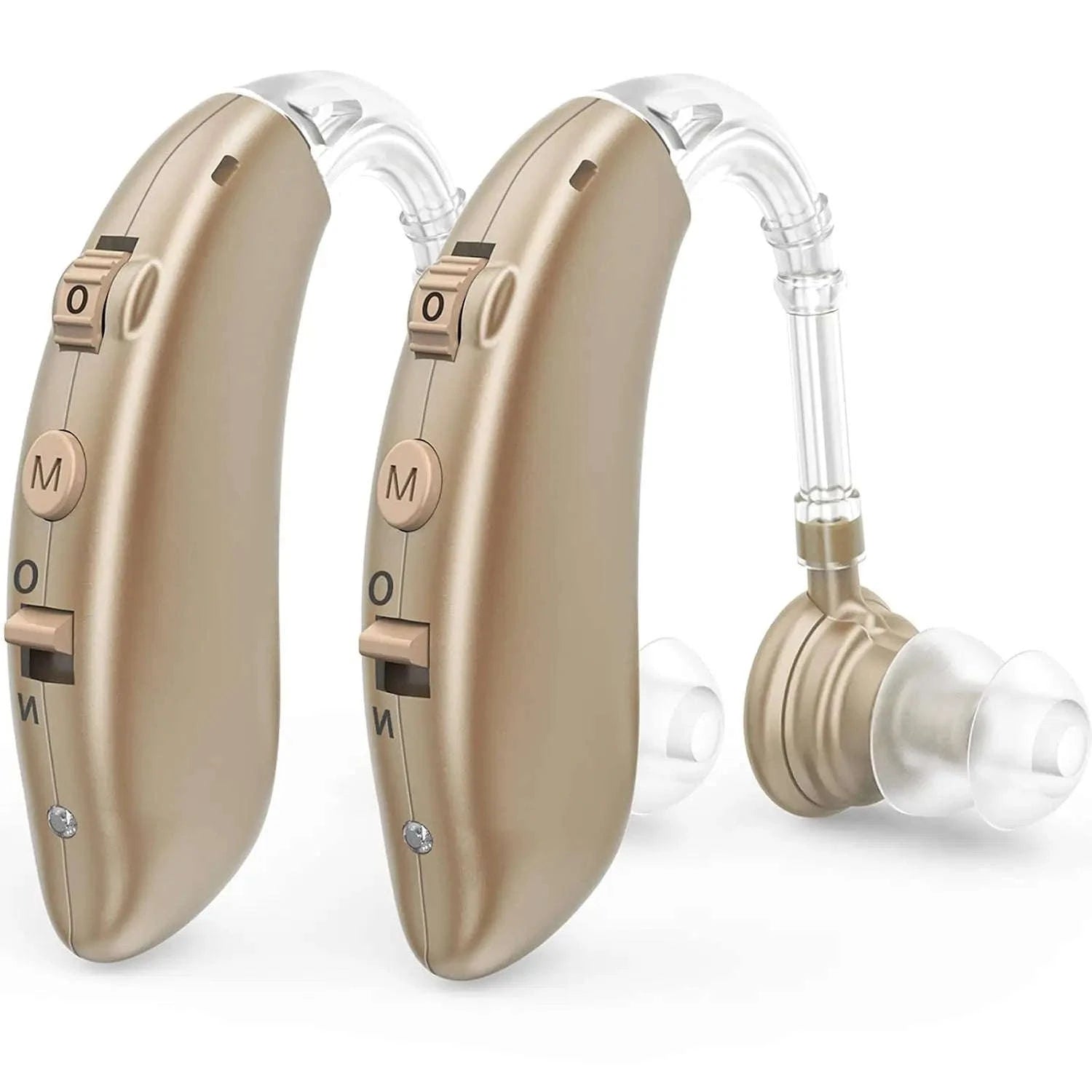 Rechargeable Digital Hearing Aid with Adjustable Tone for Clearer Hearing-BLUE 1 PCS