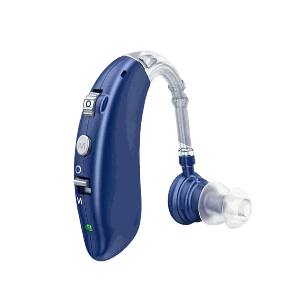 Rechargeable Digital Hearing Aid with Adjustable Tone-SILVER 2 PCS