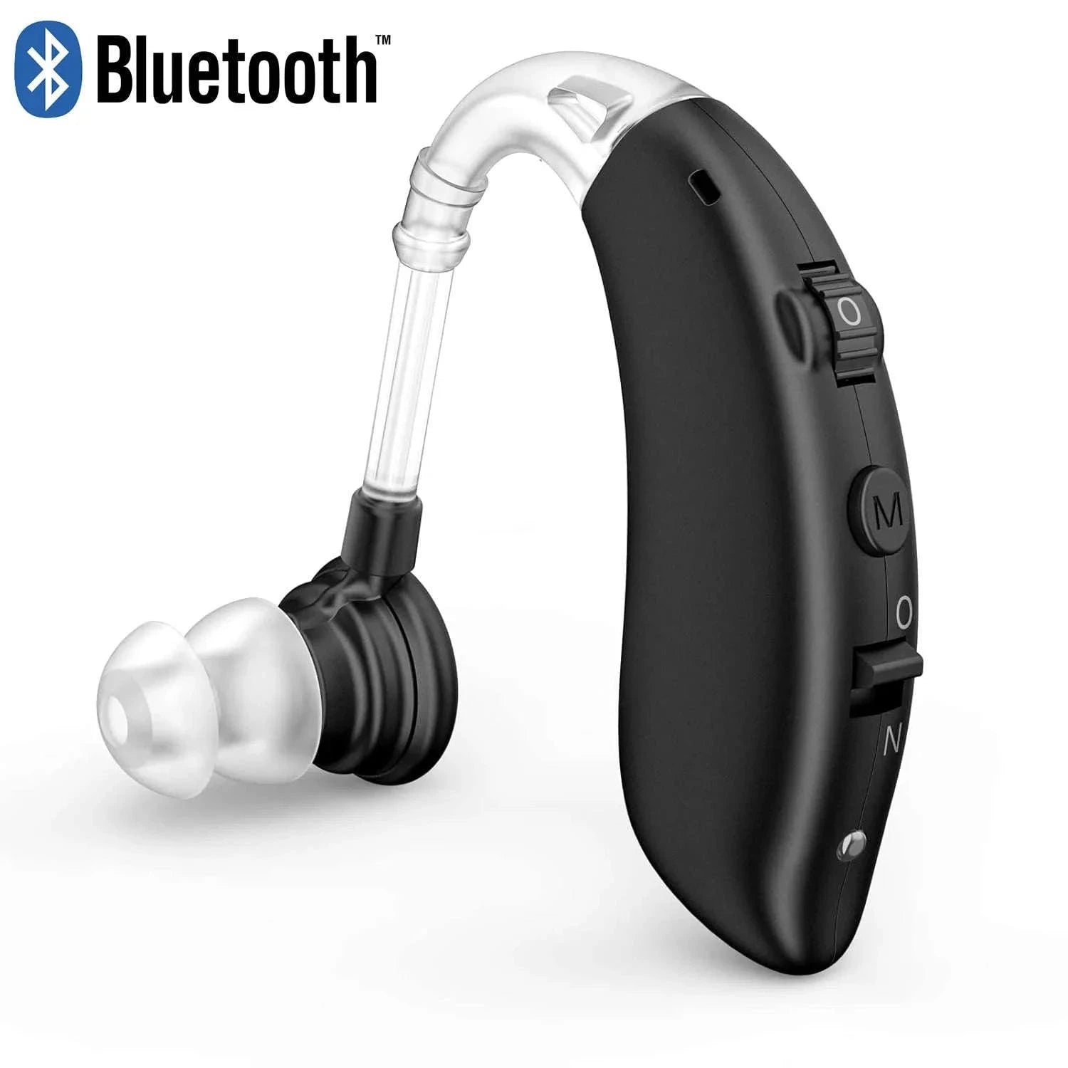 Rechargeable Digital Hearing Aid with Adjustable Tone-SILVER 2 PCS