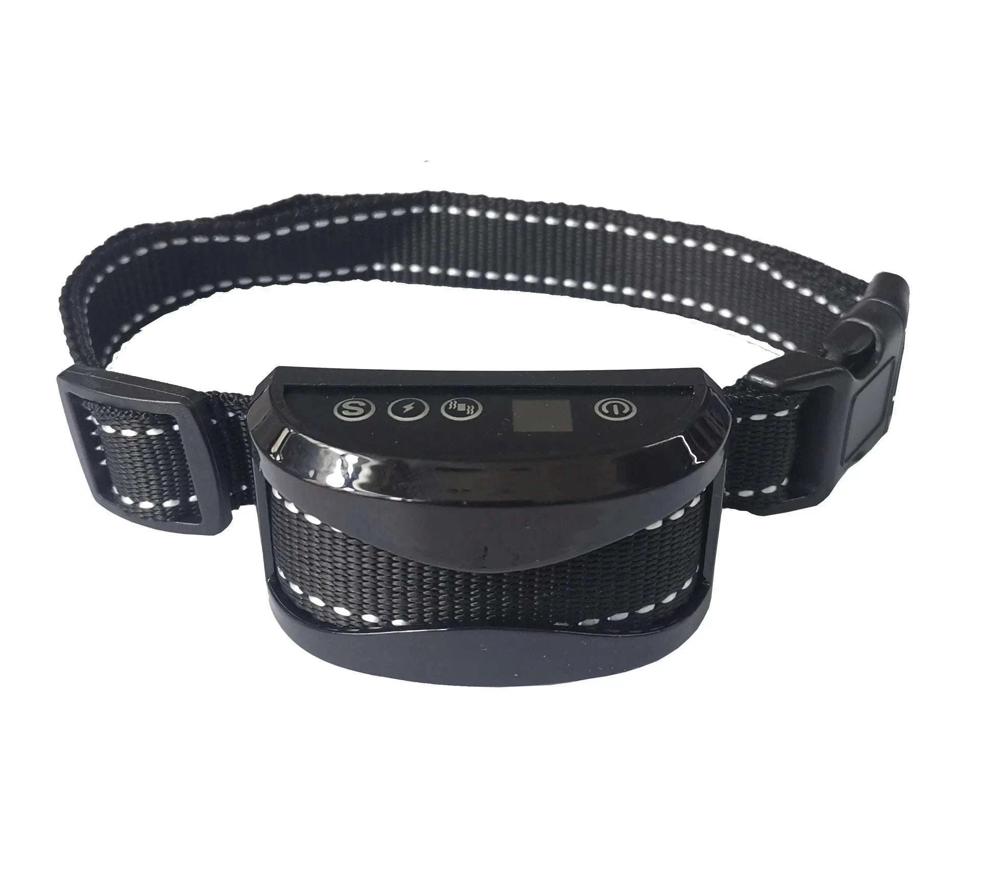 Rechargeable Dog Anti Bark Control Collar with Smart Vibration Detection-black