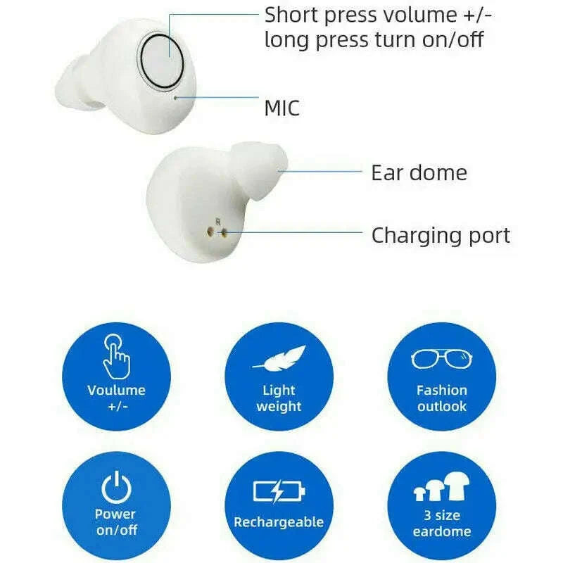 Rechargeable Hearing Aids with Clear Digital Amplification-Default Title