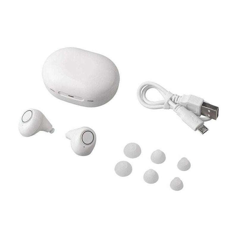 Rechargeable Hearing Amplifier – Clear, Comfortable Sound Support-White / GERMANY
