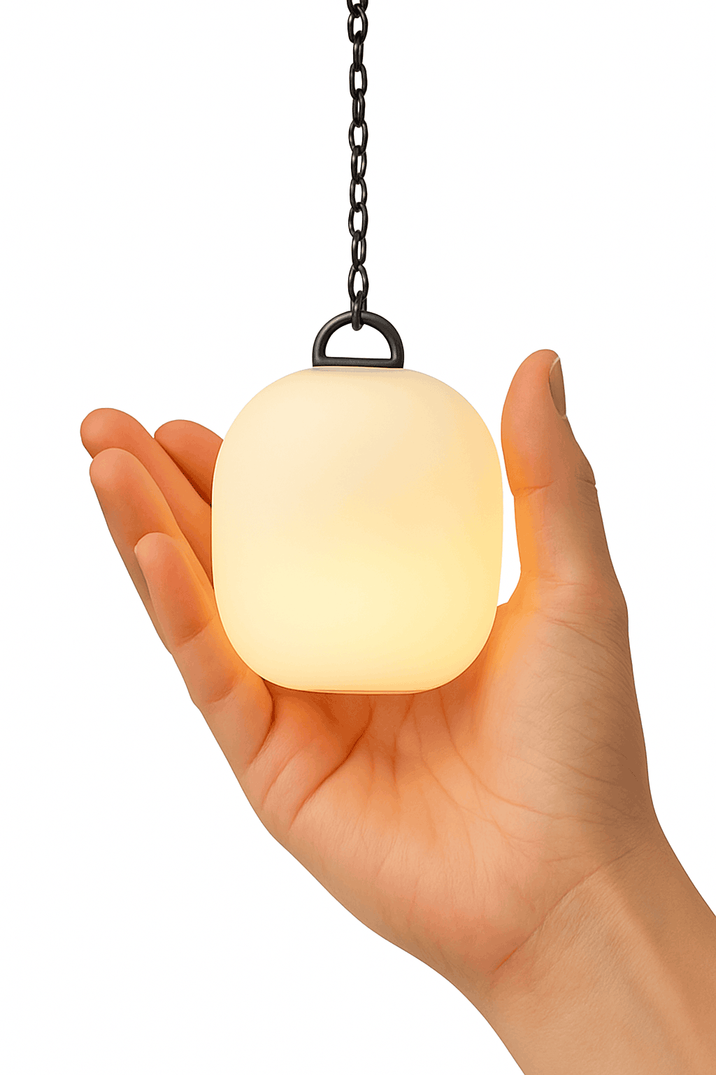 Rechargeable LED Camping Lantern for Hiking and Outdoor Use-White