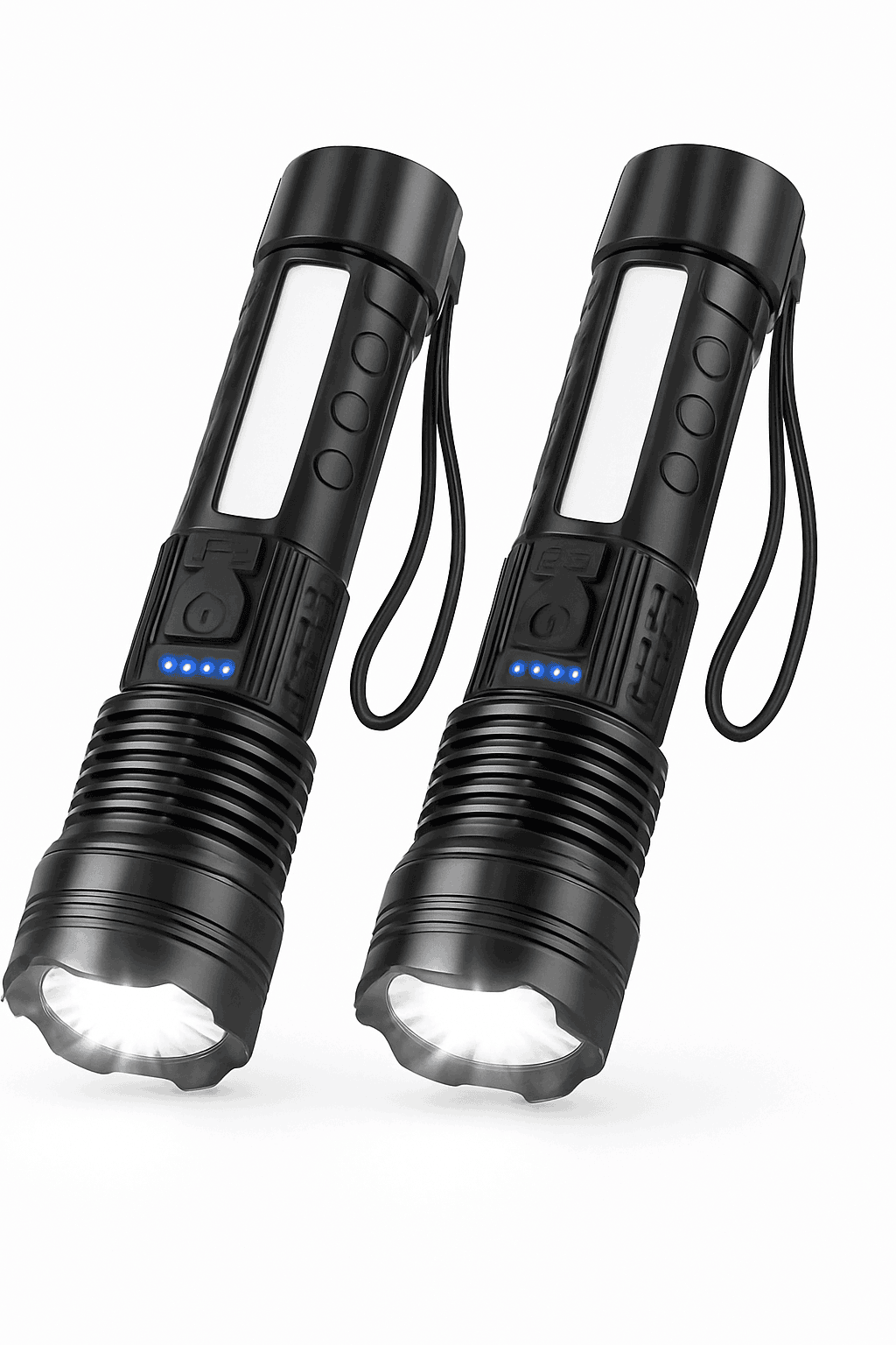 Rechargeable LED Flashlight with 7 Modes & Adjustable Zoom Beam-1pc / United States