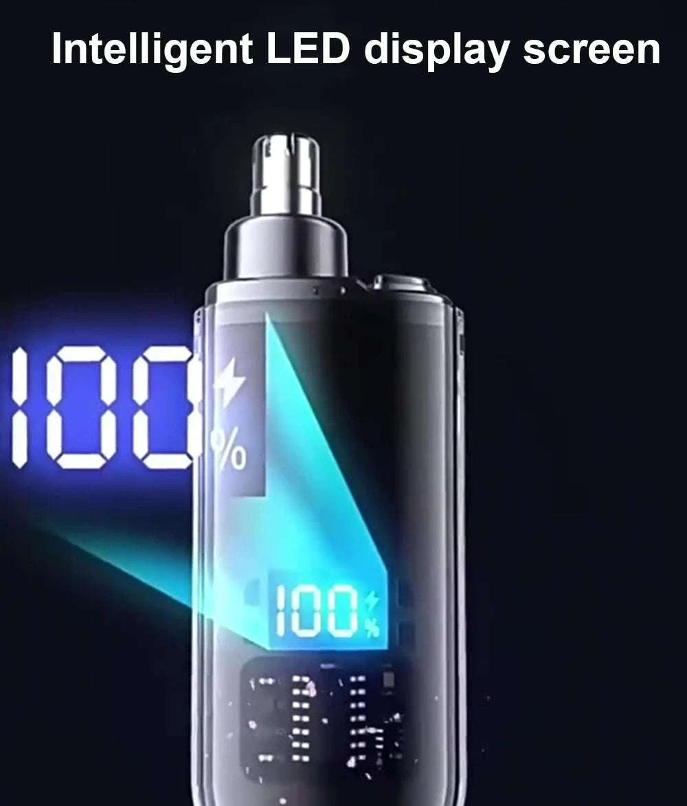 Rechargeable Nose Hair Trimmer for Precision Grooming-black