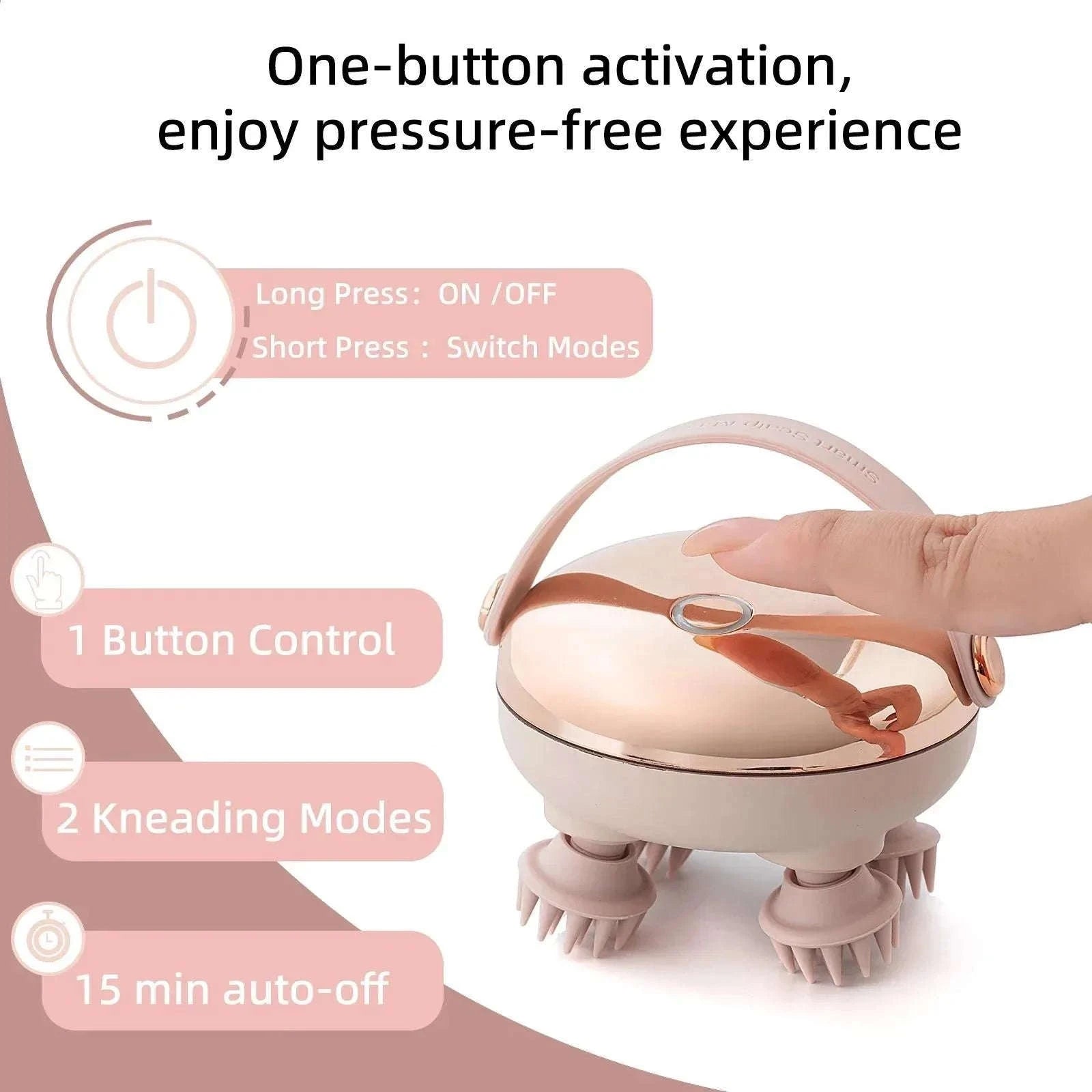 Rechargeable Scalp Massager for Stress Relief and Relaxation-United States
