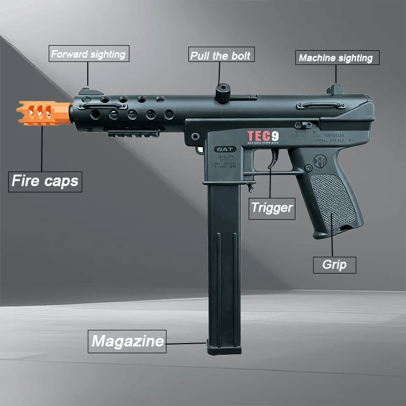 Rechargeable Toy Gun for Indoor and Outdoor Team Games-United States
