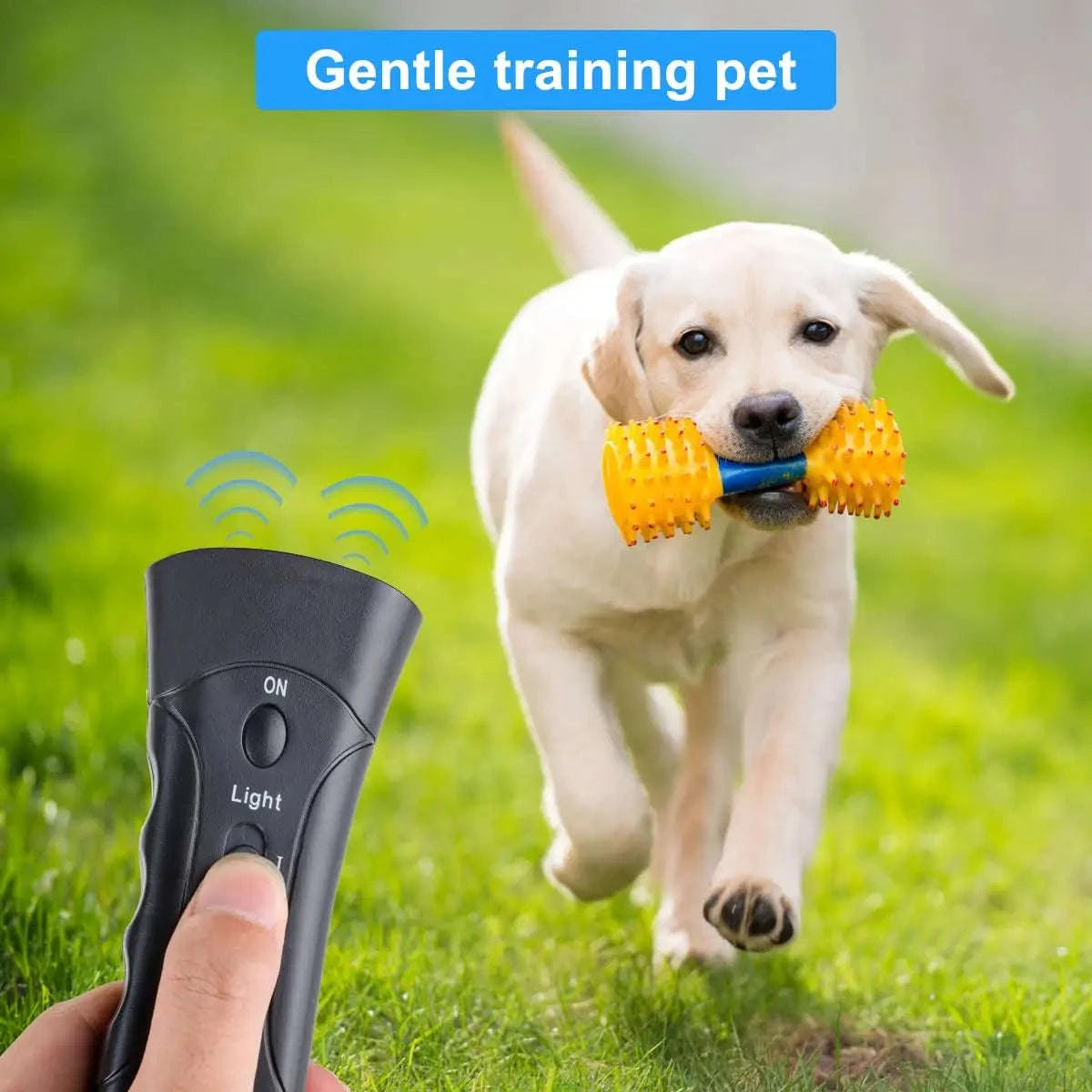 Rechargeable Ultrasonic Dog Trainer-Black