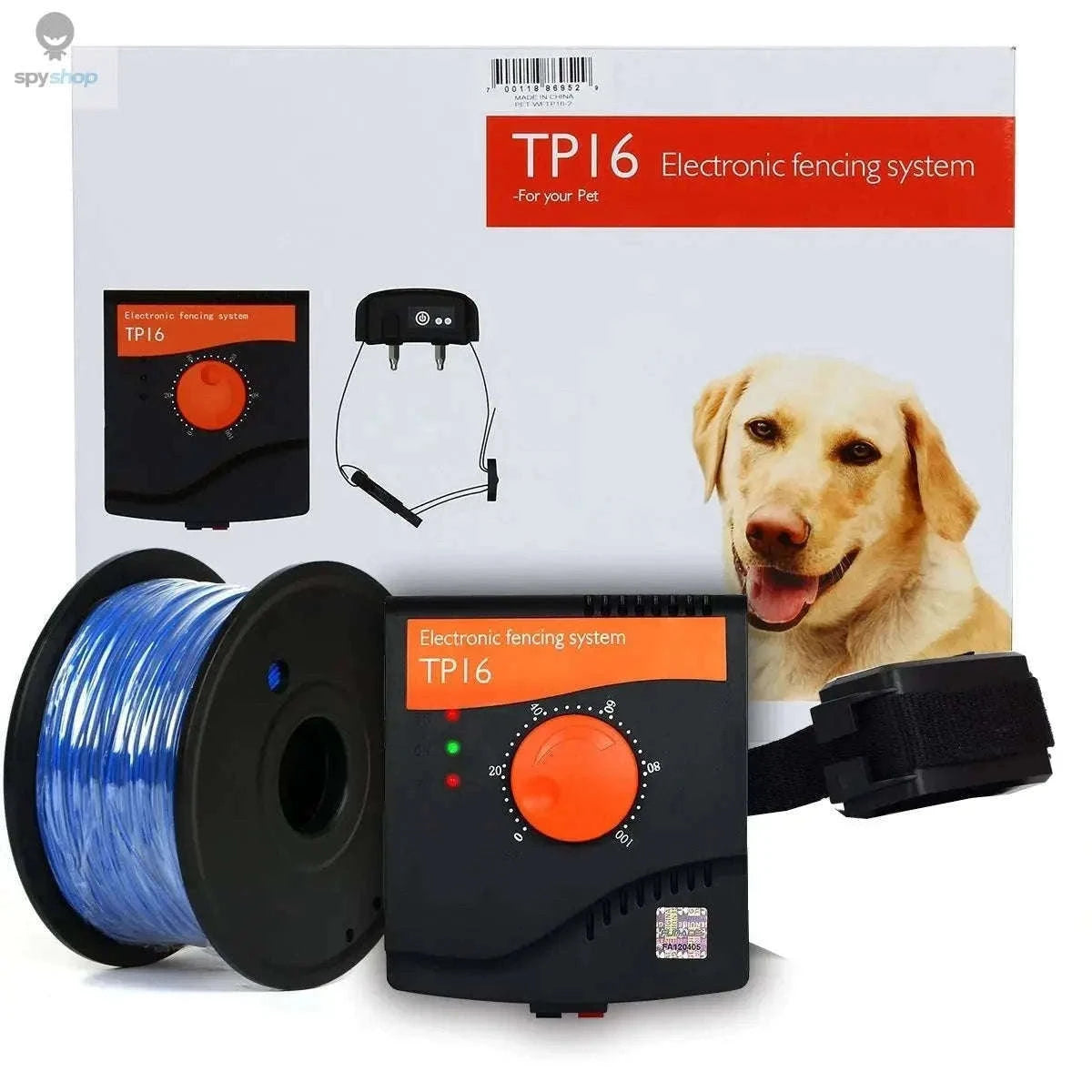 Rechargeable Waterproof Dog Fence System with Adjustable Collar-Compelete Kit 1 dog / UK Adapter
