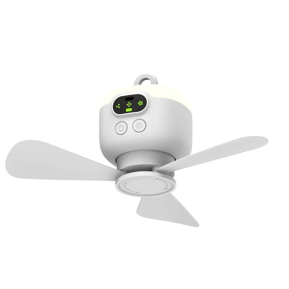 Rechargeable Wireless Camping Fan Light with Remote Control-United States