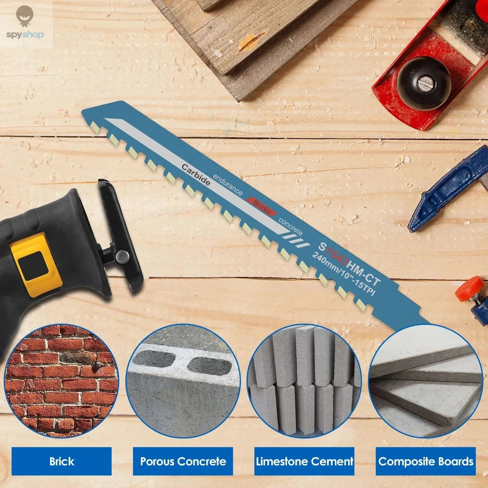 Reciprocating Saw Blade for Precise Masonry and Demolition Cutting-20inch